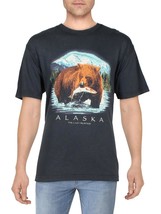 Cotton On Mens Premium Loose Fit Alaska The Last Frontier T-Shirt Indigo-Large - £15.70 GBP