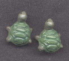 TURTLE EARRINGS-Fun 3d Resin Animal Tortoise Charm Funky Jewelry - £3.97 GBP