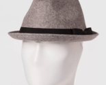 NEW Goodfellow &amp; Co Men&#39;s Grey Polyester Wool Blend Fedora M/l or L/XL - £51.39 GBP