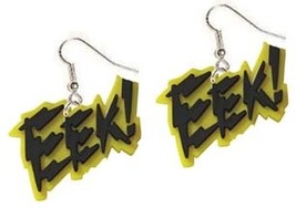EEK EARRINGS-Punk Scream Sci-Fi Horror Movie Charm Funky Jewelry - £3.97 GBP