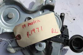 2009-2013 TOYOTA MATRIX REAR LEFT WINDOW MOTOR REGULATOR  R1971 image 2