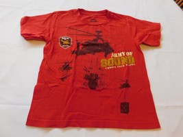 Tree House Youth Boys T Shirt Short Sleeve Size S small Red &quot;Army of Sound&quot; - £8.10 GBP