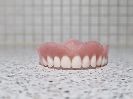 Full Upper Denture/False Teeth,Natural White Teeth,Brand New. - $80.00