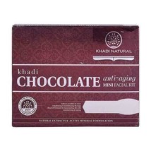 Khadi Natural Chocolate Mini Facial Kit 75 gm Ayurvedic Cleanser Face Skin Care - £12.77 GBP