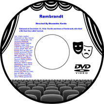 Rembrandt 1936 DVD Biographical Film Alexander Korda Charles Laughton - £3.98 GBP