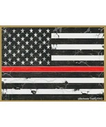 Thin Red Line Flag Support for Fire Fighter Kitchen Fridge Magnet 2.5&quot;x3... - £4.67 GBP