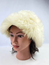 Vintage Women’s Lamb Skin Fur Hat Genuine Tuscan Made in Italy Larger Size - £54.29 GBP