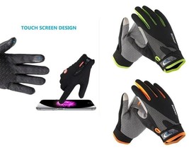Bicycle Gloves Men Lycra Cycling Bike L/XL Full Finger Choice Color Breathable - £9.42 GBP