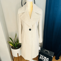 DEREK LAM 10 CROSBY Wool Blend Car Coat, Tan/Oatmeal, Designer Size 4, NWT - $279.57
