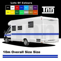 10m MOTORHOME VINYL STRIPES GRAPHICS STICKERS DECALS CAMPER VAN CARAVAN ... - $69.99+
