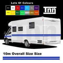 10m MOTORHOME VINYL STRIPES GRAPHICS STICKERS DECALS CAMPER VAN CARAVAN ... - £55.07 GBP+