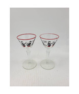 2 Vintage Pickwick Cocktail Liquor, Glass Stemware, Libbey Gentleman Toa... - $24.00