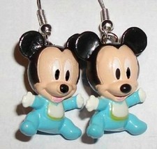 MICKEY MOUSE BABY EARRINGS-Disney Mini Figure Character Jewelry - £7.17 GBP