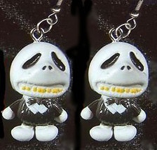 Jack Skellington Roly Poly Earrings Fun Nightmare Jewelry Stumpy - £7.20 GBP