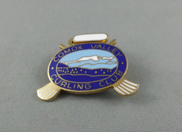 Vintage Curling Club Pin -  Comox Valley Curling Club - British Columbia... - $15.00