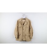 Vintage 70s Streetwear Mens Large Distressed Rayon Gabardine Safari Bush... - €67,91 EUR