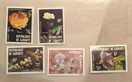 Djibouti Postage Stamp Flowers set of 5- 1979 MNH SG#765-769 - $2.78 CAD