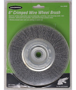 WARRIOR 60485 ZINC PLATED 6&quot; CRIMPED WIRE WHEEL BRUSH FOR GRINDERS - NEW - $10.23 CAD