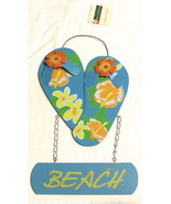 NWT Victoria&#39;s Garden &quot;Beach Sandals&quot; Hanging Garden Plaque/Sign - £5.52 GBP