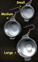 POTS &amp; PANS FUNKY EARRINGS-Food Chef Novelty Costume Jewelry-SM - £5.60 GBP