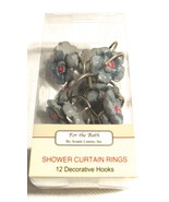 Avanti Linens Shower Curtain Hooks - Set of 12 Decorative Hooks - £4.74 GBP