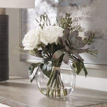 212 Main 60182 Belmonte Floral Bouquet &amp; Vase - 10.24 x 10.24 x 15.16 in. - £148.11 GBP