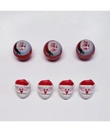 Vintage Russ Adjustable Santa Rings&amp;Water Balls Novelty Christmas Holida... - $294.17 MXN