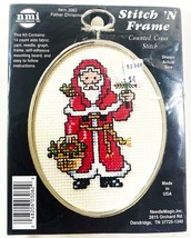 Vtg nmi  # 3062  Father Christmas  Stitch N Frame Counted  Cross Stitch - $9.70