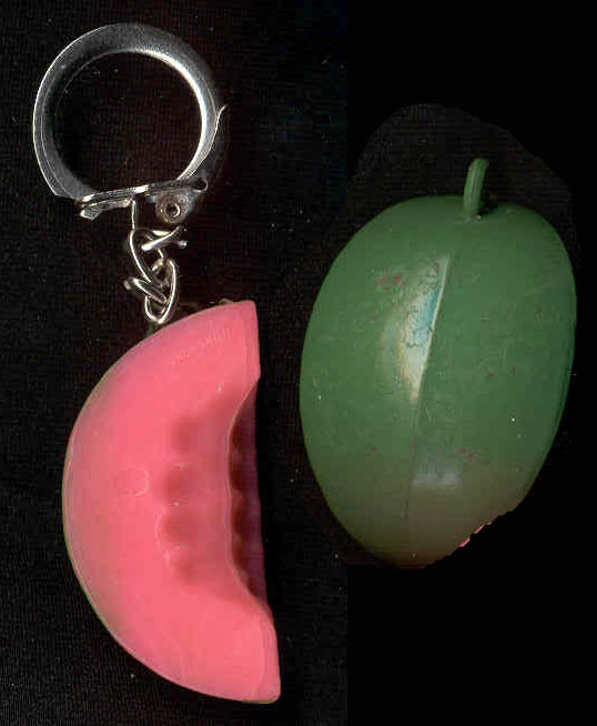 Primary image for WATERMELON KEYCHAIN-Melon Vintage Food Funky Novelty Jewelry-BIG
