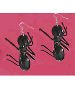 GIANT ANT EARRINGS-Punk Camping Picnic Bug Funky Novelty Jewelry - £5.61 GBP