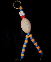 I LOVE FOOTBALL KEYCHAIN-Cheerleader Charm Funky Novelty Jewelry - $6.97