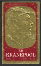 1965 Topps Embossed Insert Baseball Card # 6 New York Mets Ed Kranepool good - £0.47 GBP