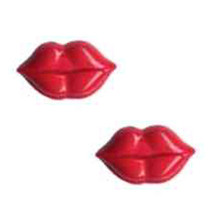 LIPS KISS EARRINGS-Love Charm Funky Novelty Sexy Diva Jewelry - £5.57 GBP