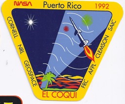 EL COQUI NASA Project Puerto Rico 1992 Decal Sticker, New - £8.65 GBP