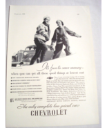 1936 Chevrolet Ad Featuring Master De Luxe Sedan - $13.77 CAD