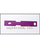 NEW Hermes Petit H Reversible Leather Luggage Tag Bag Charm CLOUD Purple... - €434,21 EUR