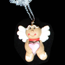 Primary image for GINGERBREAD NECKLACE-ANGEL-Holiday Cookies Food Novelty Jewelry