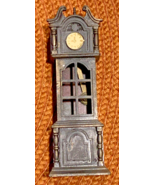 Vintage Metal Dollhouse Grandfather Clock Pendulum Moves, Pencil Sharpen... - $156.38 MXN