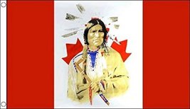 Canada With Indian 5&#39;x3&#39; (150cm x 90cm) Flag - £6.88 GBP