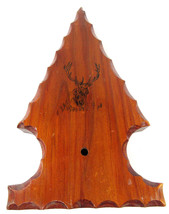 Vintage Wooden Arrowhead Elk Clock Face 12&quot; Arrow Cabin Hunting Mancave - £10.92 GBP