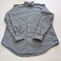 Land's End Traditional Fit Long Sleeve Men's Blue White Plaid Check Shirt 15 1/2 image 7