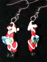 SYLVESTER CAT EARRINGS-SANTA CHOIR-Fun Novelty Christmas Jewelry - £5.60 GBP