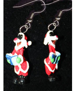 SYLVESTER CAT EARRINGS-SANTA CHOIR-Fun Novelty Christmas Jewelry - £5.58 GBP