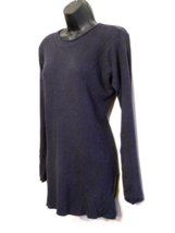 Stefano Basics Ribbed Knit Top size Small VTG Light weight Tunic Length ... - $17.77