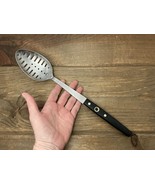 Vintage Ekco Flint Long 13” Slotted Spoon MCM Black Handle - Hole to Han... - €18,78 EUR
