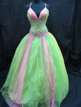 SUNLIME POSH PRECIOUS FORMALS QUINCEANERA BALLGOWN Prom Dress Pageant Go... - £180.44 GBP