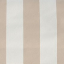 12sr Light Brown &amp; Ivory Waterhouse Wide Striped Wallpaper - £302.93 GBP