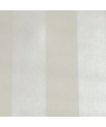 12sr White &amp; White Mica Wide Striped Wallpaper - £306.72 GBP