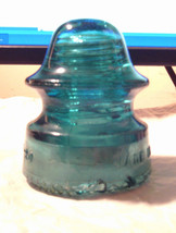 CD 164 HEMINGRAY - 20 &quot;Aqua Blue&quot; Antique Glass Telegraph Insulator, - £3.15 GBP