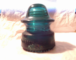 CD 164 HEMINGRAY - 20 &quot;Aqua Blue&quot; Antique Glass Telegraph Insulator, - $3.99